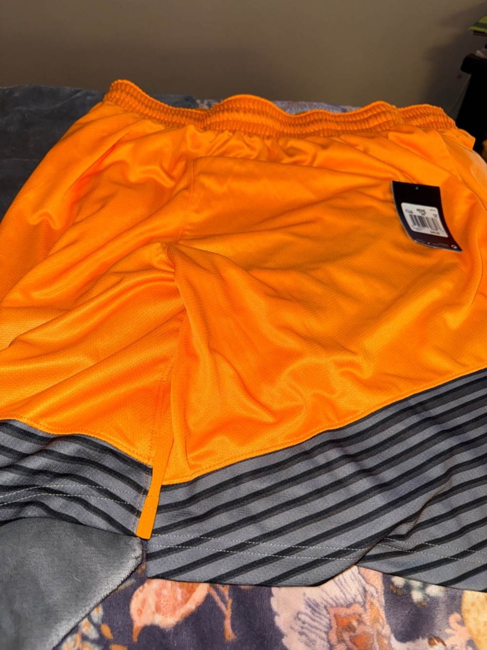 Nike Men’s Bright Orange Athletic Mesh Shorts